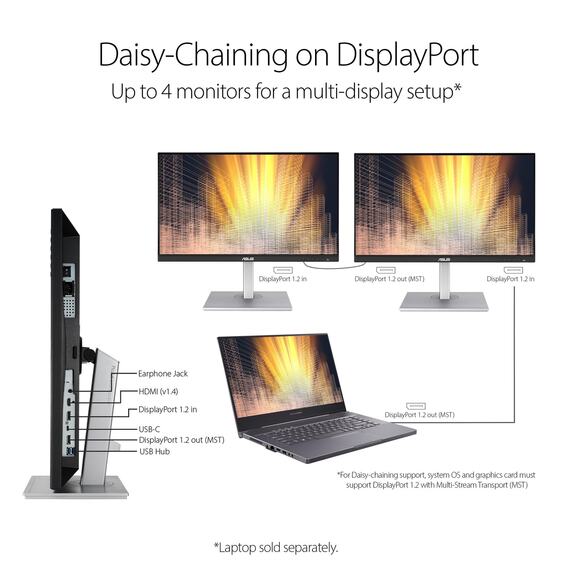 NWT ASUS ProArt 23.8" FHD IPS Monitor, 100% sRGB, USB-C, Calman Verified - Picture 3 of 7